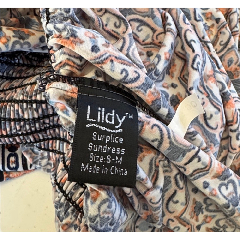 Women's Lildy Patterned Surplice Sundress Small S - Picture 5 of 6